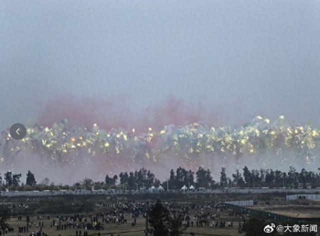 蔡国强烟花秀，无人机坠海画面保留