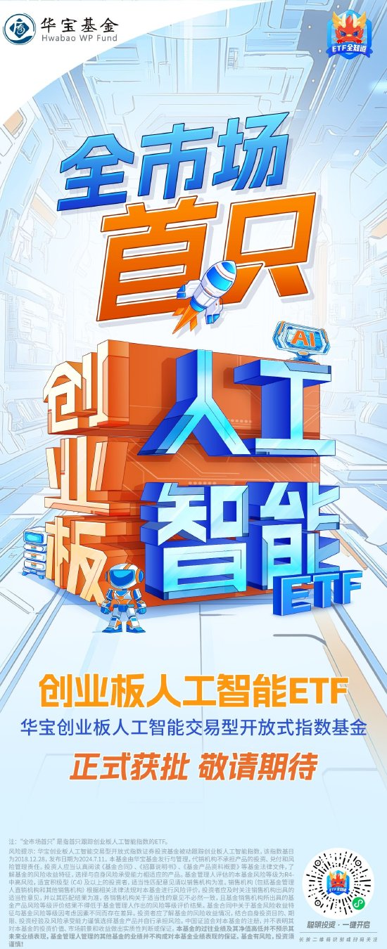 基金圈重磅！全市场首只“创业板人工智能ETF”花落华宝基金